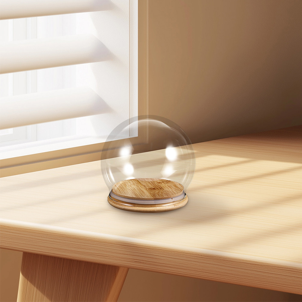 Plastic Dome Clear - 2 stuks glazen koepelvormige displayklok met